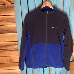 Columbia Lookout Trail Denali Polartec fleece jacket XM6275 Medium blue black